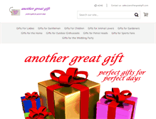 Tablet Screenshot of anothergreatgift.com